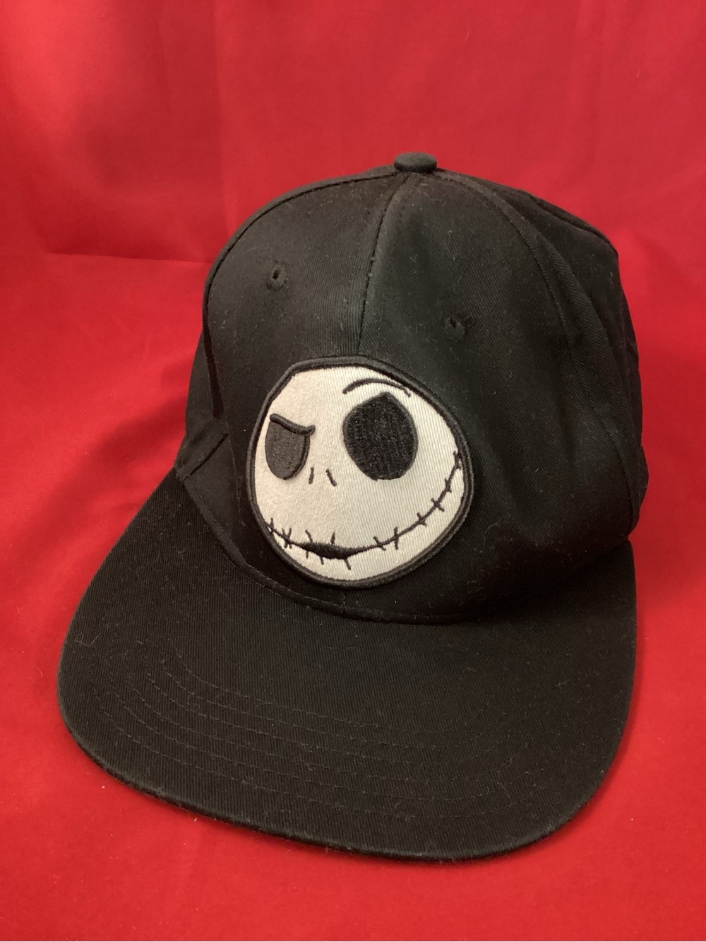 Jack Skellington Hat Nightmare Before Christmas Black Snapback Baseball Cap